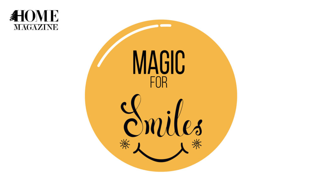 Magic for Smiles text in yellow circle