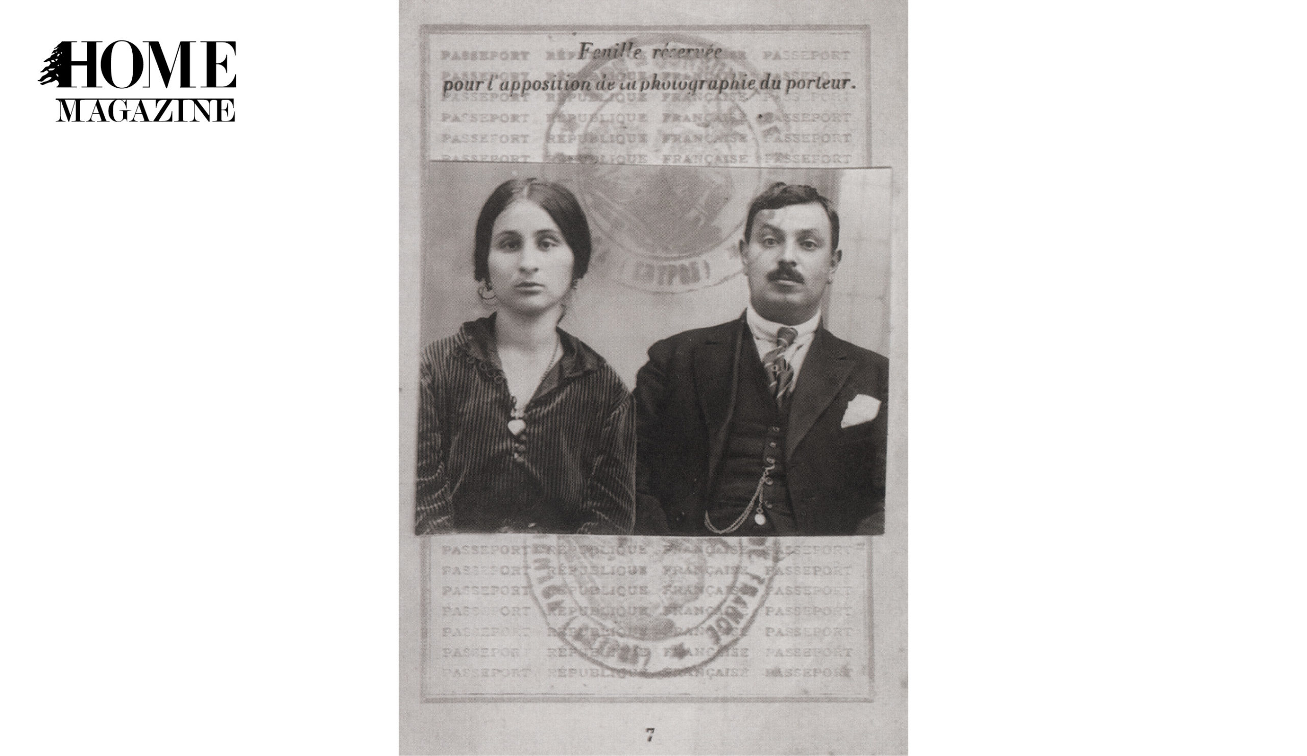 Picture of a man and woman in black and white