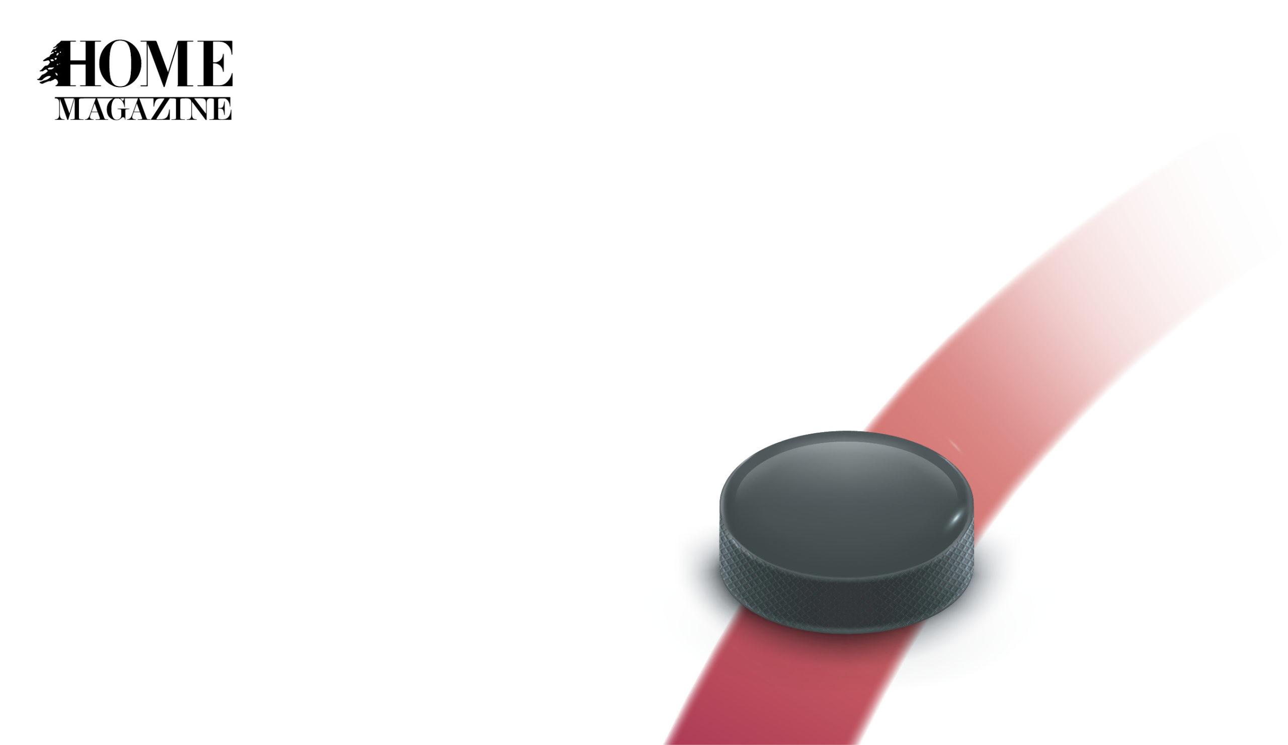 Illustration of black circled object on a red stripe